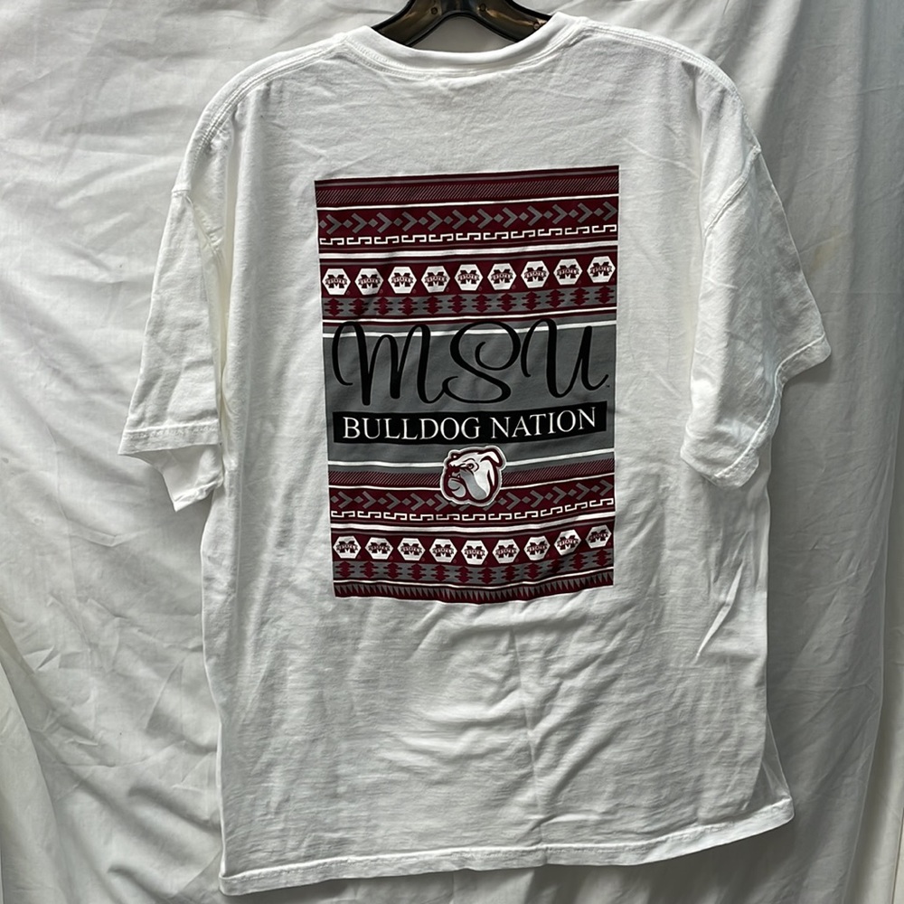 Comfort colors MSU bulldog nation tee men sz L